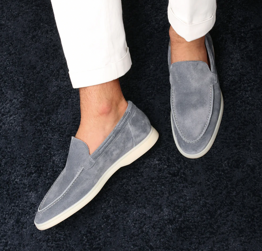 Loafers - Slipper- Leder- Wildleder Loafer- Herrenschuhe-Chaps Herrenmode