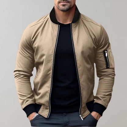 Modische Bomberjacke für Männer im Frühjahr/Sommer-Khaki-S-Chaps Herrenmode