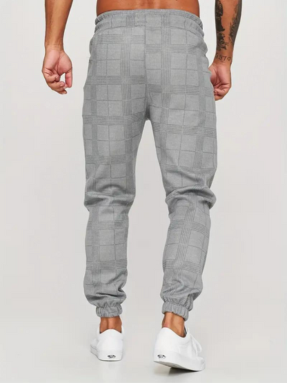 Morgan Jogger | Elastische karierte Sweatpants für Männer-Chaps Herrenmode
