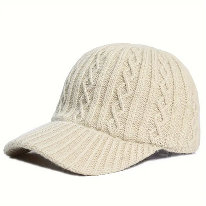 Mütze - Unisex - Verstellbar - Strickmütze - Herrenmütze-Beige-Chaps Herrenmode