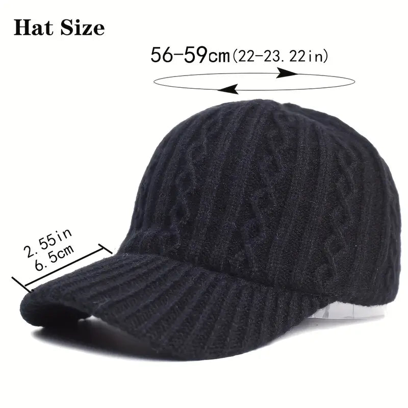 Mütze - Unisex - Verstellbar - Strickmütze - Herrenmütze-Chaps Herrenmode