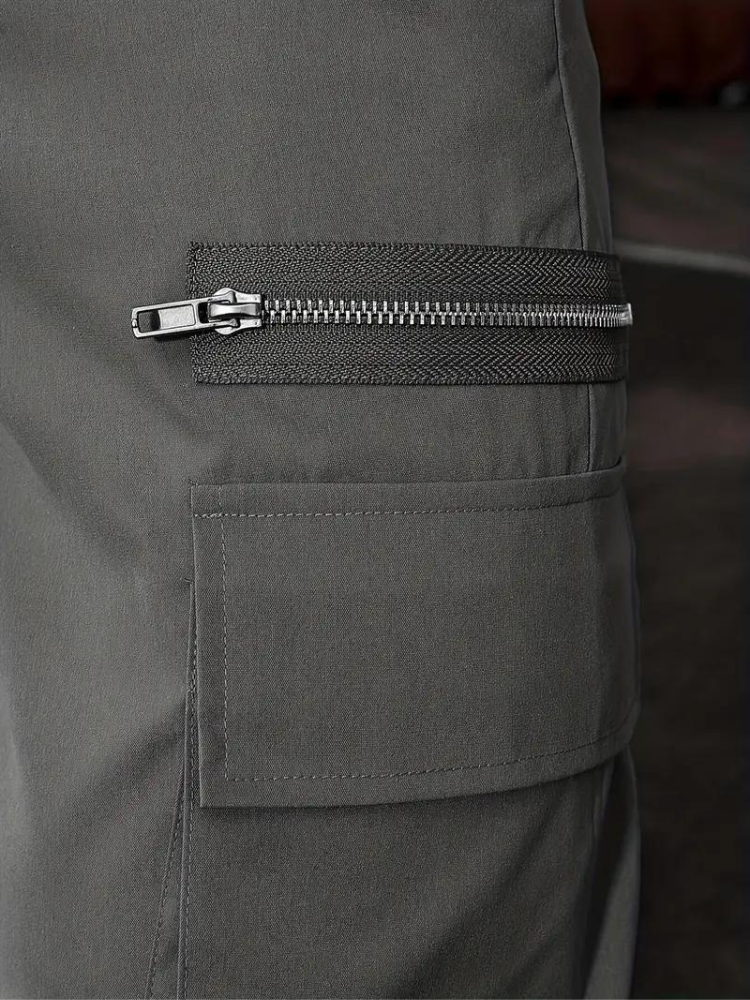 Nero Cargo Hose | Herren Casual Drawstring Jogger-Chaps Herrenmode
