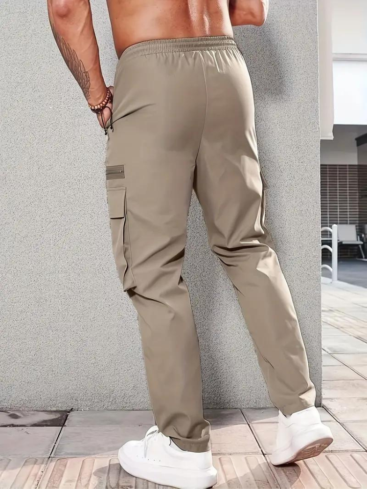 Nero Cargo Hose | Herren Casual Drawstring Jogger-Chaps Herrenmode