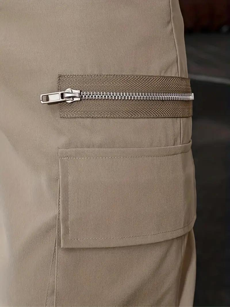 Nero Cargo Hose | Herren Casual Drawstring Jogger-Chaps Herrenmode