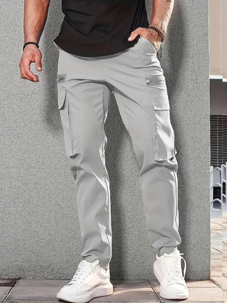 Nero Cargo Hose | Herren Casual Drawstring Jogger-Chaps Herrenmode