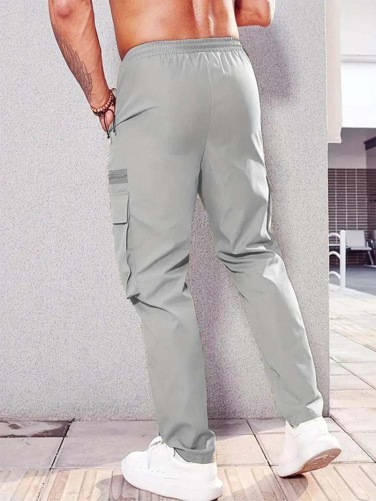 Nero Cargo Hose | Herren Casual Drawstring Jogger-Chaps Herrenmode