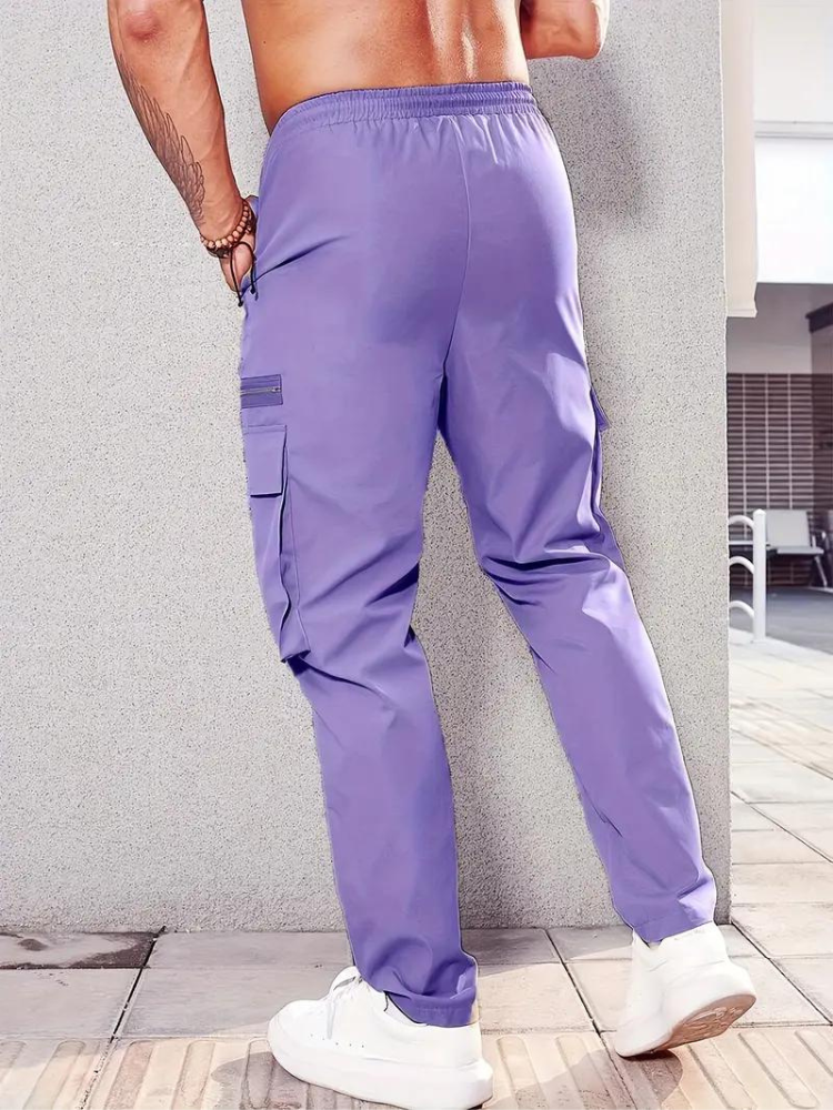 Nero Cargo Hose | Herren Casual Drawstring Jogger-Chaps Herrenmode