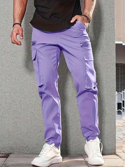 Nero Cargo Hose | Herren Casual Drawstring Jogger-Chaps Herrenmode
