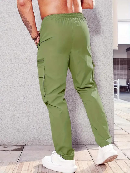 Nero Cargo Hose | Herren Casual Drawstring Jogger-Chaps Herrenmode