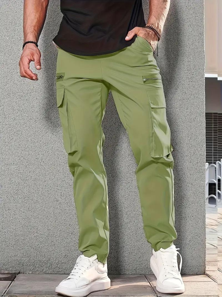 Nero Cargo Hose | Herren Casual Drawstring Jogger-Chaps Herrenmode