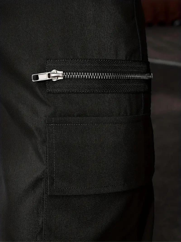 Nero Cargo Hose | Herren Casual Drawstring Jogger-Chaps Herrenmode