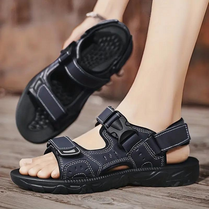 Nevin Sandalen | Herren Schnallenriemen Wandersandalen-Chaps Herrenmode