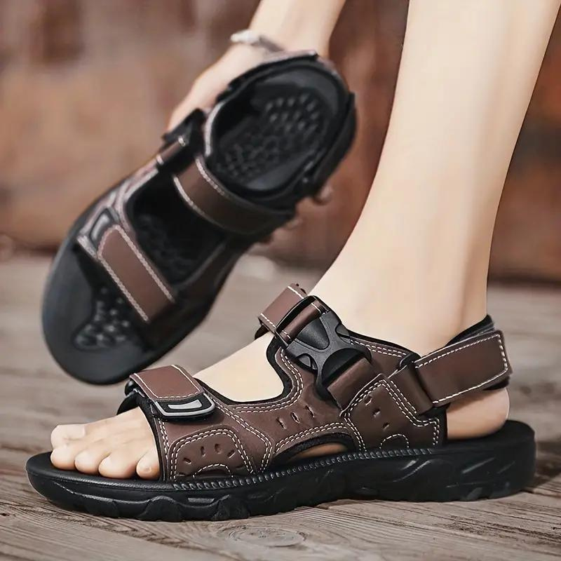 Nevin Sandalen | Herren Schnallenriemen Wandersandalen-Chaps Herrenmode