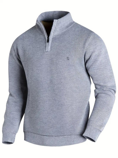 Newt Pullover | Herren Strick-Rollkragenpullover-Grau-S-Chaps Herrenmode