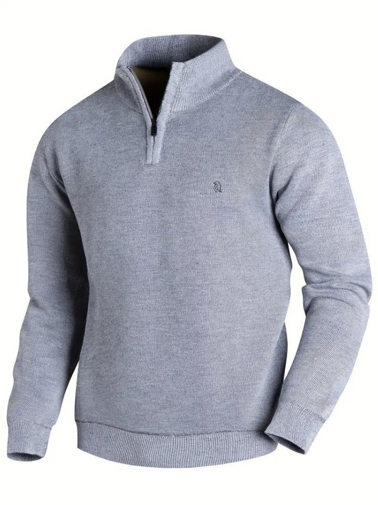 Newt Pullover | Herren Strick-Rollkragenpullover-Grau-S-Chaps Herrenmode