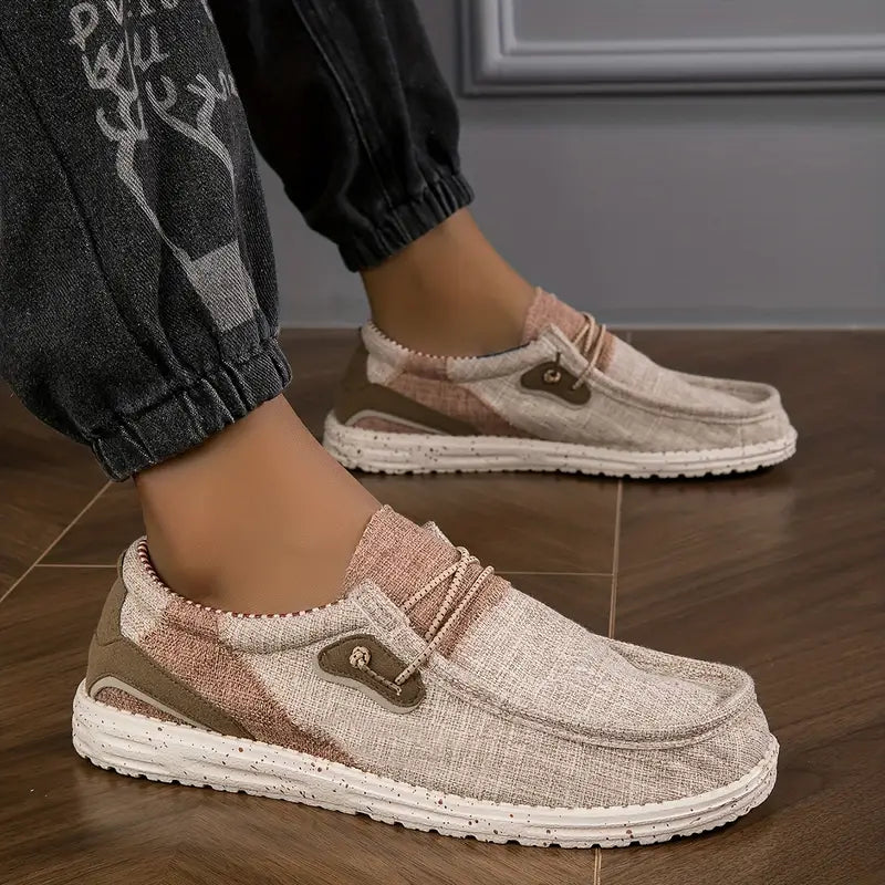 Nikolai Schuhe | Atmungsaktive Freizeitschuhe für Männer-Beige-40-Chaps Herrenmode