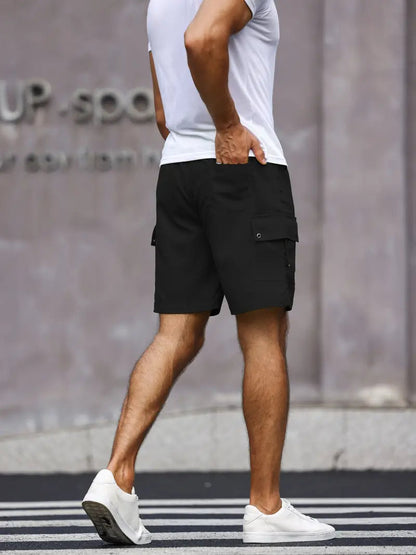 Noam Cargo-Kurzhose | Herren Casual Shorts mit Kordelzug-Chaps Herrenmode