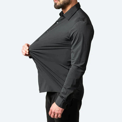 Oberhemd – Slim Fit – knitterfrei – Stretch-Hemd – Herren-Hemd mit Knöpfen-Chaps Herrenmode