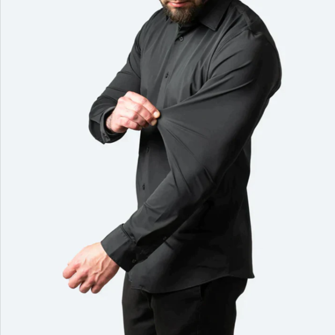 Oberhemd – Slim Fit – knitterfrei – Stretch-Hemd – Herren-Hemd mit Knöpfen-Chaps Herrenmode