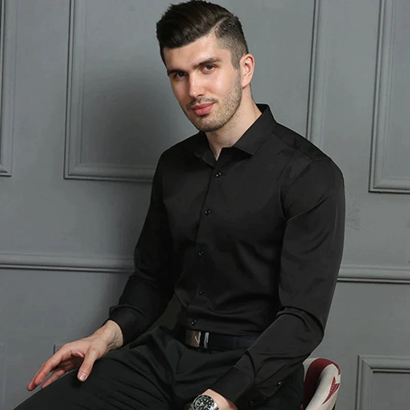 Oberhemd – Slim Fit – knitterfrei – Stretch-Hemd – Herren-Hemd mit Knöpfen-Chaps Herrenmode