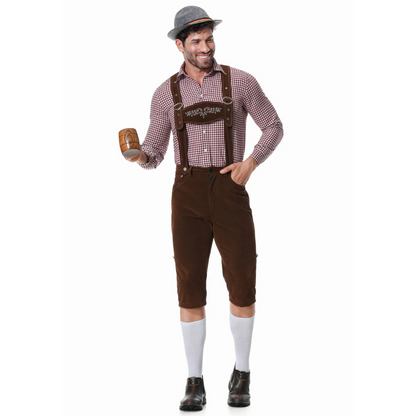 Oktoberfest-Outfit für Männer – Hut, Hemd und Lederhosen für Jungs-Chaps Herrenmode