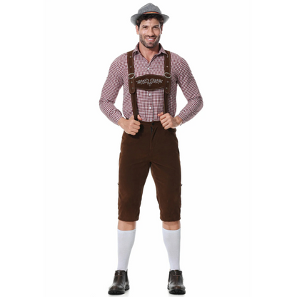 Oktoberfest-Outfit für Männer – Hut, Hemd und Lederhosen für Jungs-Chaps Herrenmode