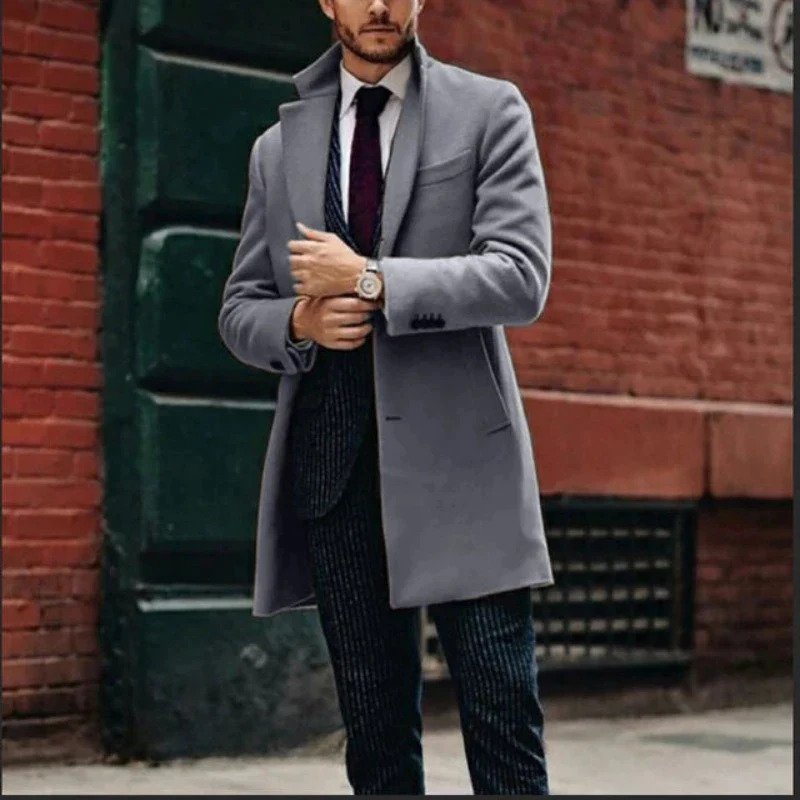 Oliver | Oxford Business Muscle Fit Jacke-Grau-XS-Chaps Herrenmode