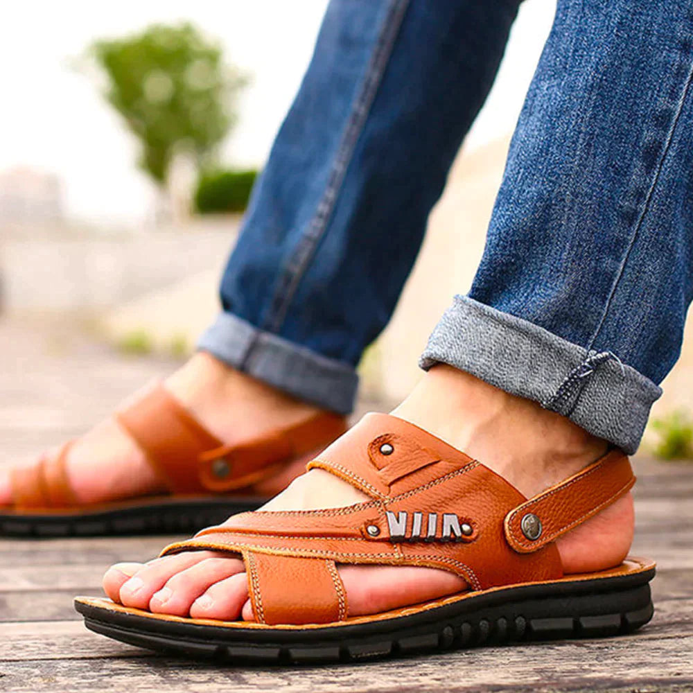 Orthopädische Sandalen - Ergonomisch - Rutschfest - Wanderschuhe - Herrensandalen-Chaps Herrenmode