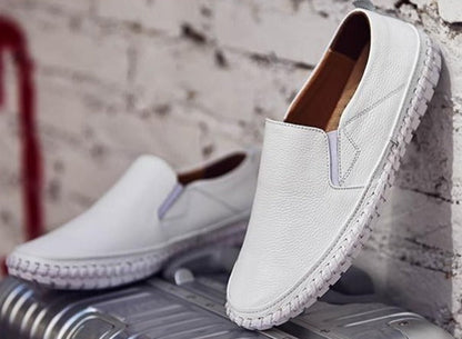 Orthopädische Schuhe - Ergonomische Anti-Rutsch-Schuhe für Männer-Weiß-39-Chaps Herrenmode