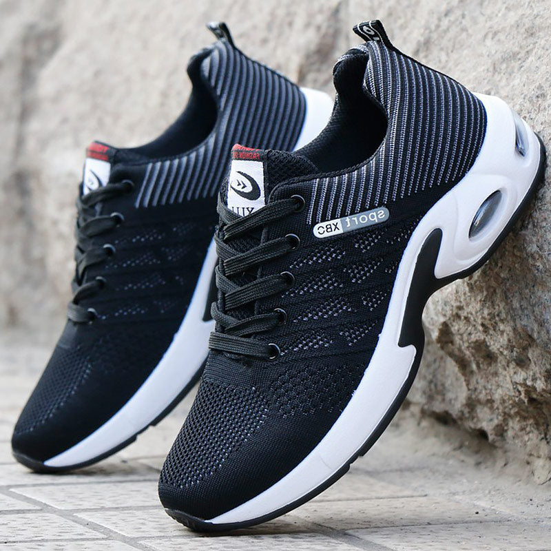Orthopädische Schuhe - Fußgewölbeunterstützung - Weiche Sohle - Sneaker - Turnschuhe-Schwarz-39-Chaps Herrenmode