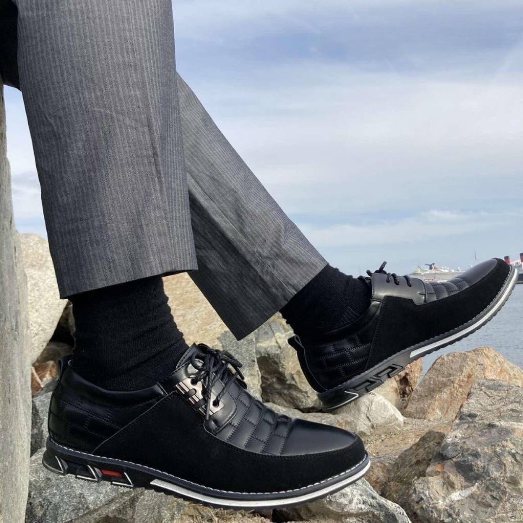 Orthopädische Schuhe - Leder - Slipper - Wanderschuhe - Herrenschuhe-Chaps Herrenmode