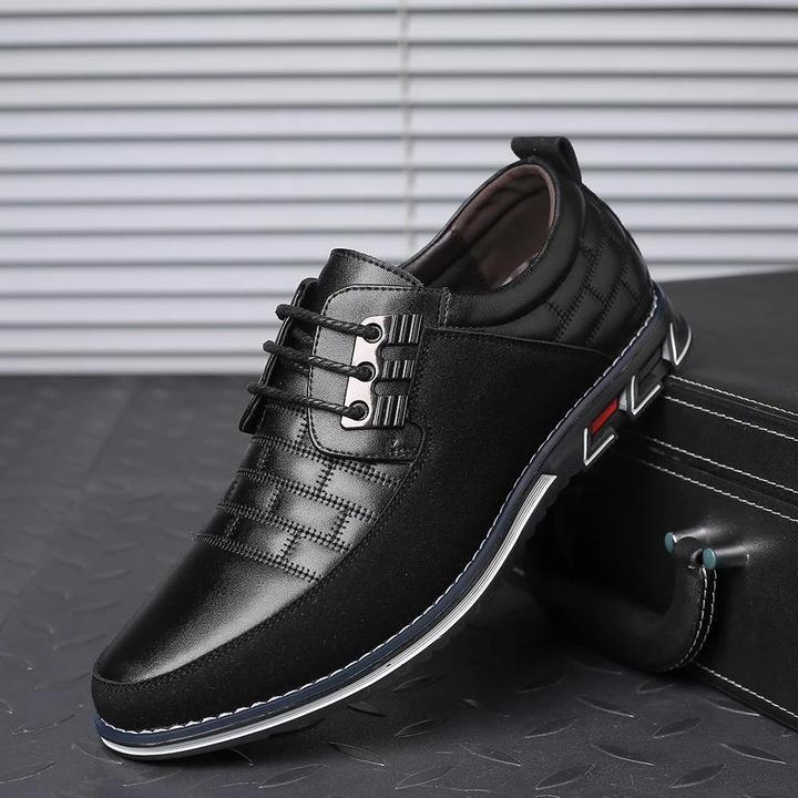 Orthopädische Schuhe - Leder - Slipper - Wanderschuhe - Herrenschuhe-Schwarz-38-Chaps Herrenmode