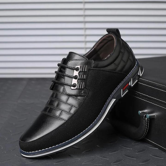 Orthopädische Schuhe - Leder - Slipper - Wanderschuhe - Herrenschuhe-Schwarz-38-Chaps Herrenmode