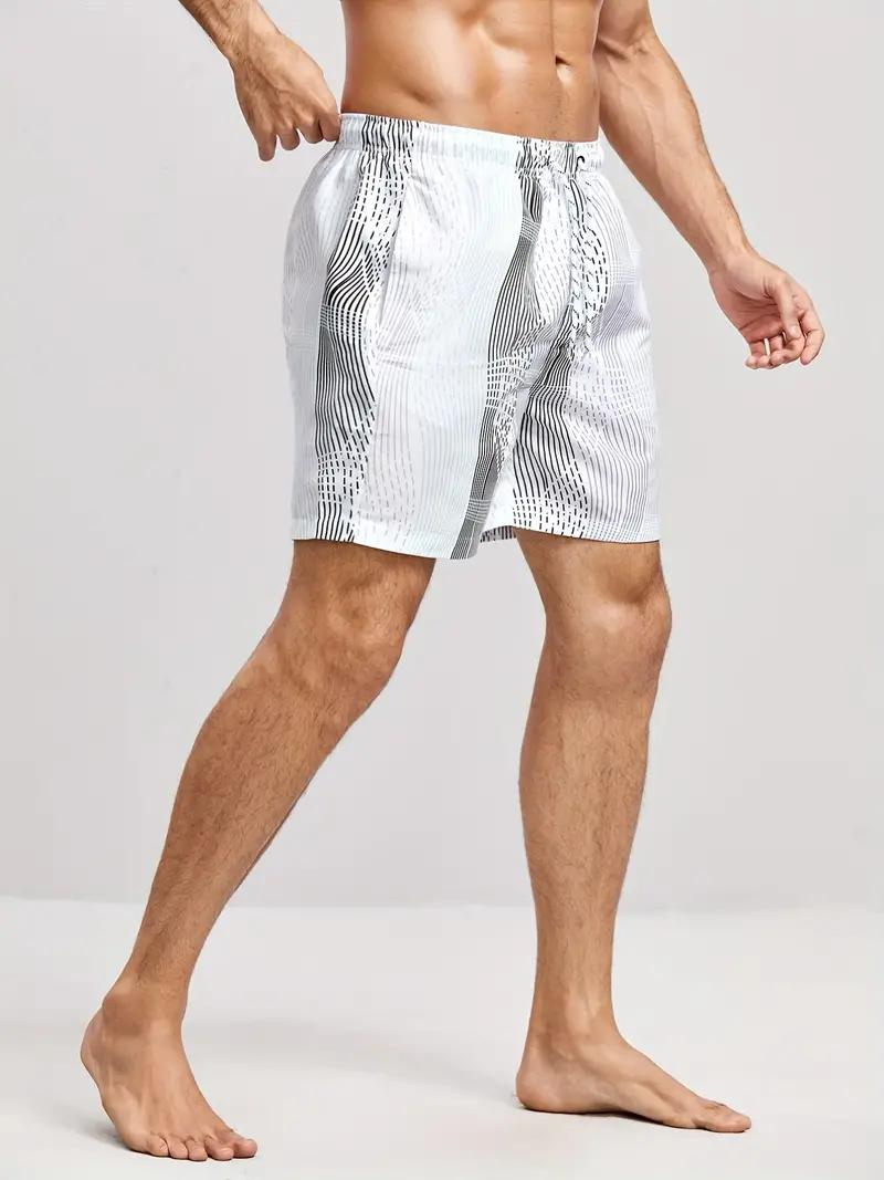 Oscar Boardshorts | Gestreifte Herren Badehose mit Kordelzug-Chaps Herrenmode