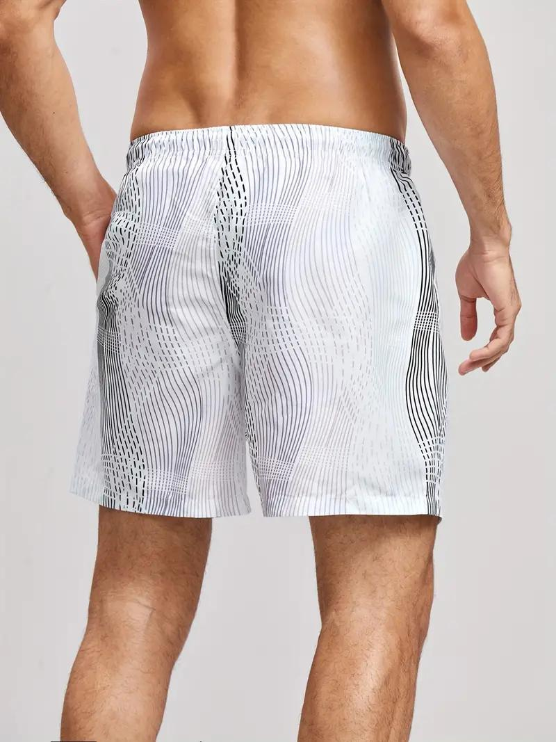 Oscar Boardshorts | Gestreifte Herren Badehose mit Kordelzug-Chaps Herrenmode
