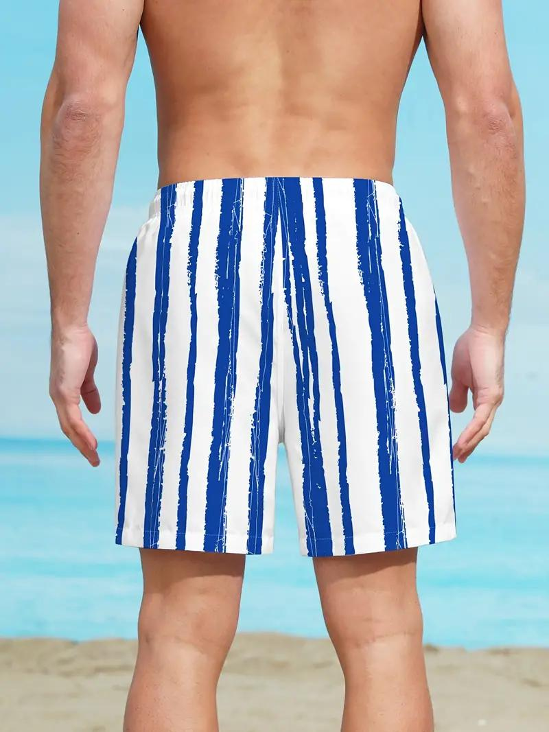 Oscar Boardshorts | Gestreifte Herren Badehose mit Kordelzug-Chaps Herrenmode