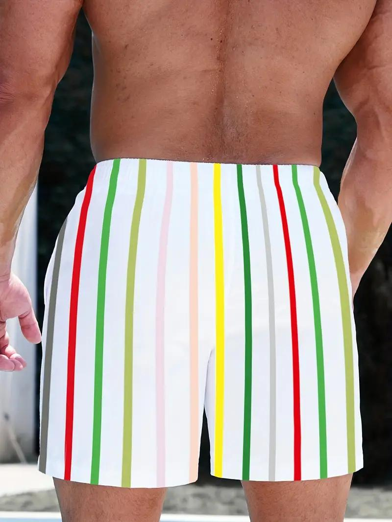 Oscar Boardshorts | Gestreifte Herren Badehose mit Kordelzug-Chaps Herrenmode