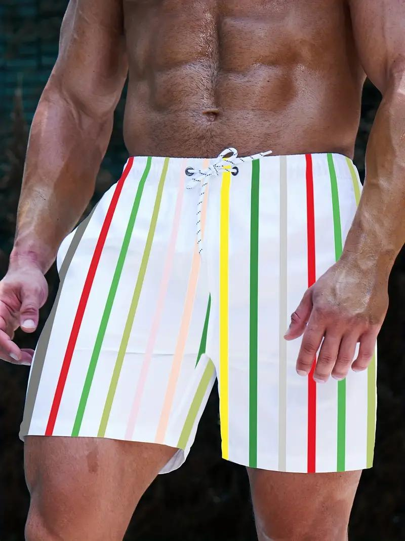 Oscar Boardshorts | Gestreifte Herren Badehose mit Kordelzug-Chaps Herrenmode