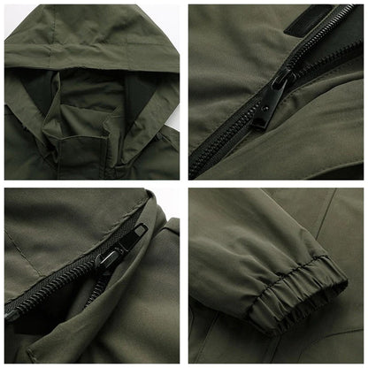 Outdoor-Jacke | Mit Kapuze | Wasserdicht | Windbreaker-Jacke | Herrenjacke-Chaps Herrenmode