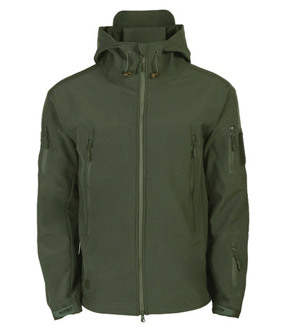 Outdoor-Jacke – Wasserdichte Windjacke mit Kapuze und Fleecefutter für Herren-Chaps Herrenmode