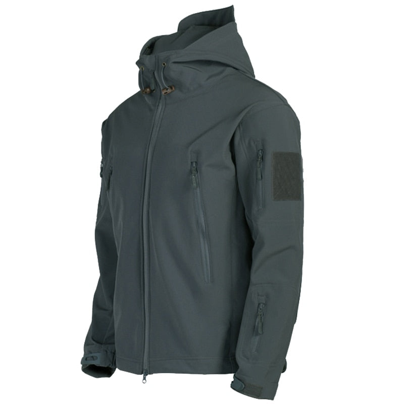 Outdoor-Jacke – Wasserdichte Windjacke mit Kapuze und Fleecefutter für Herren-Chaps Herrenmode