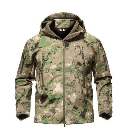Outdoorjacke – Tactical – Wasserdicht – Windbreakerjacke – Herrenjacke-ATACS FG-XS-Chaps Herrenmode