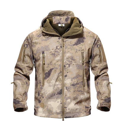 Outdoorjacke – Tactical – Wasserdicht – Windbreakerjacke – Herrenjacke-ATACS-XS-Chaps Herrenmode