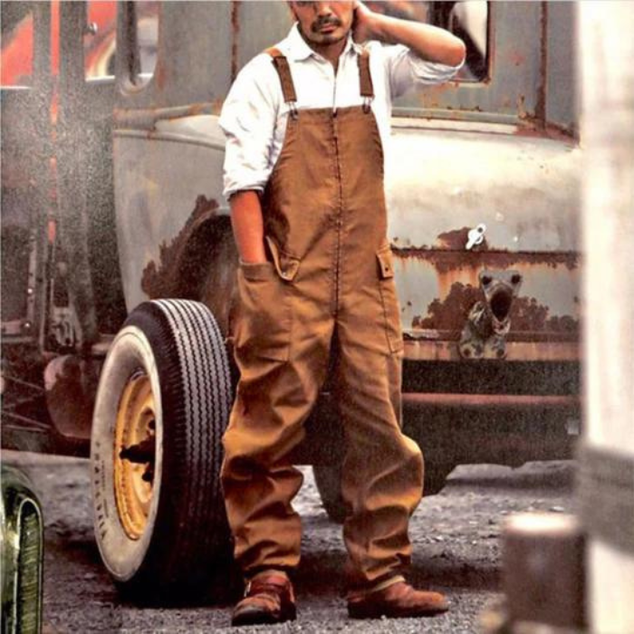 Overalls – Locker Sitzend – Baggy – Overall für Herren – Herrenbekleidung-Braun-S-Chaps Herrenmode