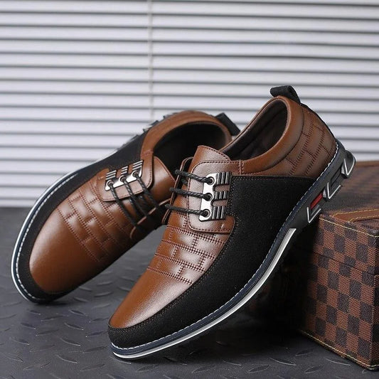 Oxford-Schuhe – Klassische Schnürschuhe für Herren für jeden Tag-Braun-38-Chaps Herrenmode