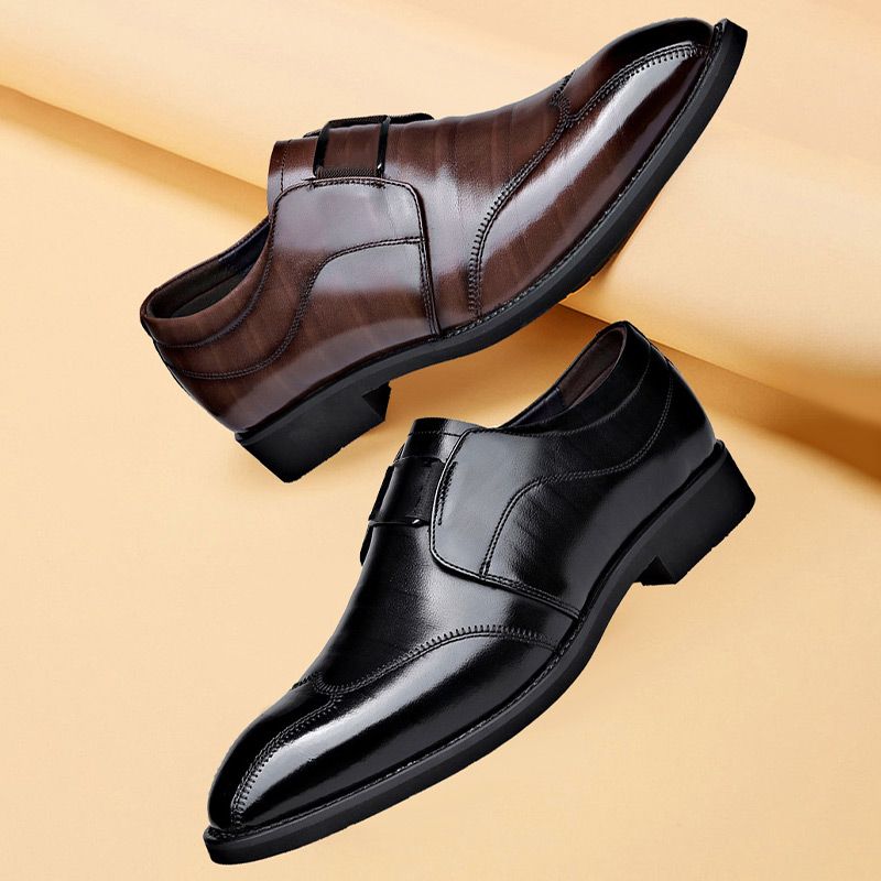 Oxford-Schuhe - Stilvolle flache Lederschuhe zum Hineinschlüpfen für Männer-Chaps Herrenmode