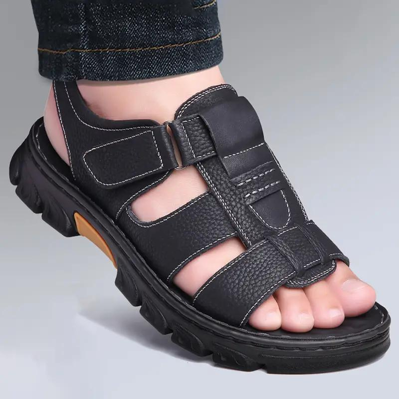 Parker Sandalen | Bequeme Schuhe für Männer für den Sommer-Schwarz-36-Chaps Herrenmode