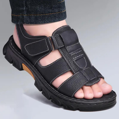 Parker Sandalen | Bequeme Schuhe für Männer für den Sommer-Schwarz-36-Chaps Herrenmode