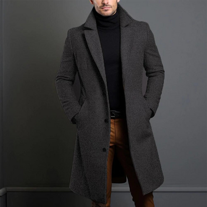 Pepin Langer Trenchcoat für Männer-Grau-XS-Chaps Herrenmode
