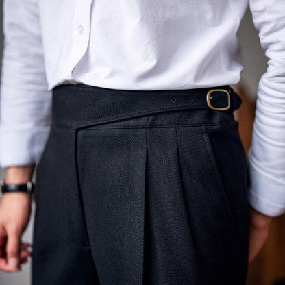 Plisseehose – Stilvolle Herrenhose mit verstellbarem Bund für formelle Anlässe-Chaps Herrenmode